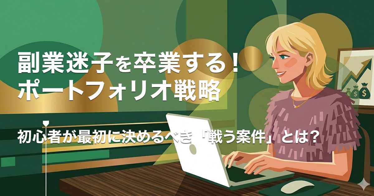 副業迷子を卒業する！ポートフォリオ戦略のイメージ画像
